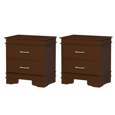 Cherry wood nightstand set deals of 2